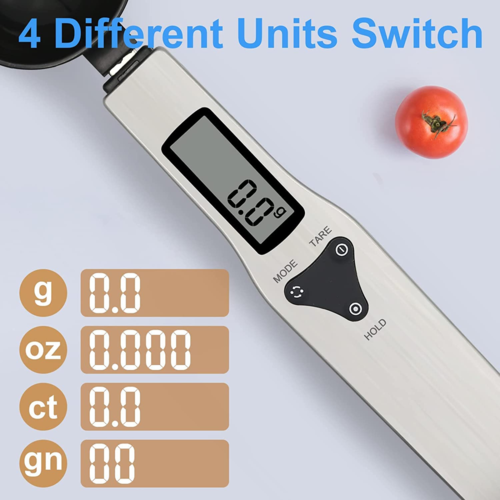 Digital Measuring Spoon Scale – Electronic Kitchen Scale with LCD Display, 0.1g–500g